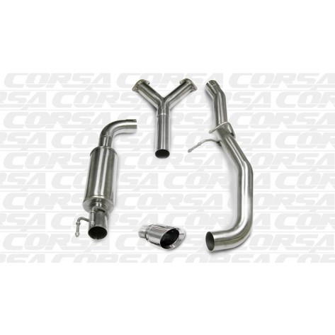 GTO Corsa 14185 3.0in Sport Cat-Back Single Rear Exit w/Single 4.0in Polished Pro-Series Tips