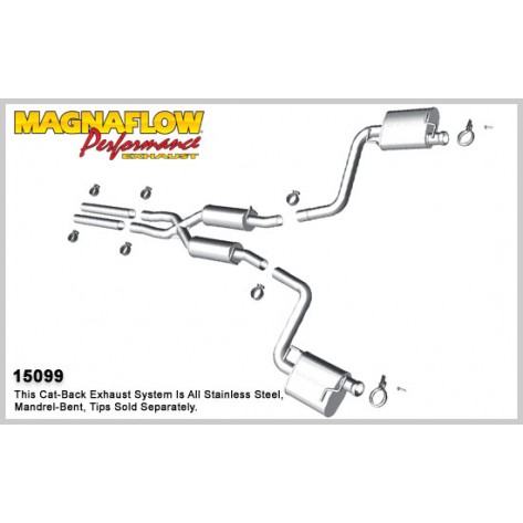 Camaro 15099 Stainless Dual Split Rear Exit Catback Exhaust