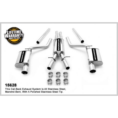 Charger 15628 Stainless Dual Split Rear Exit Catback Exhaust